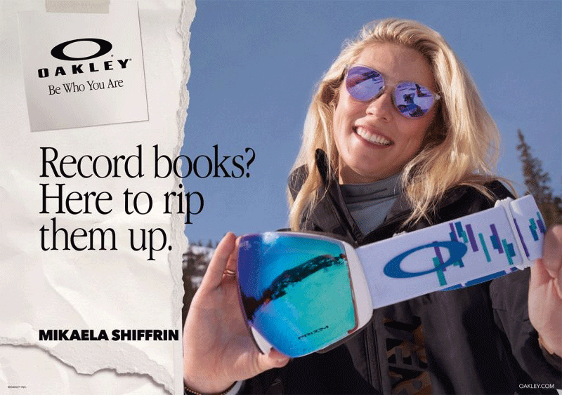 Sunglasses OAKLEY Sielo Mikaela Shiffrin Signature Series Prizm Violet Lenses / Polished Chrome Frame