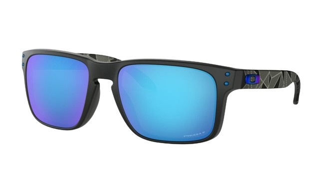 Sunglasses Oakley Holbrook Matte Black Prizmatic Prizm Sapphire Polarized