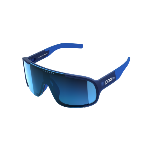Sunglasses POC Aspire POCito Lead Blue Translucent/Equalizer Grey/Space Blue Mirror - 2023/24