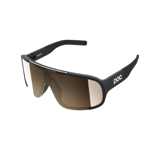 Sunglasses POC Aspire Wide Fit Uranium Black Lenses/Clarity Trail Partly Sunny Silver Lenses 