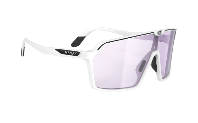 Sunglasses Rudy Project SPINSHIELD WHITE MATTE - Impactx™ Photochromic 2 Laser Purple