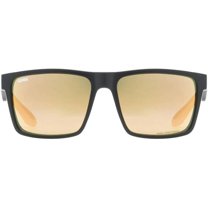 Sunglasses Uvex Lgl 50 CV Black Mat/Mirror Champagner - 2023