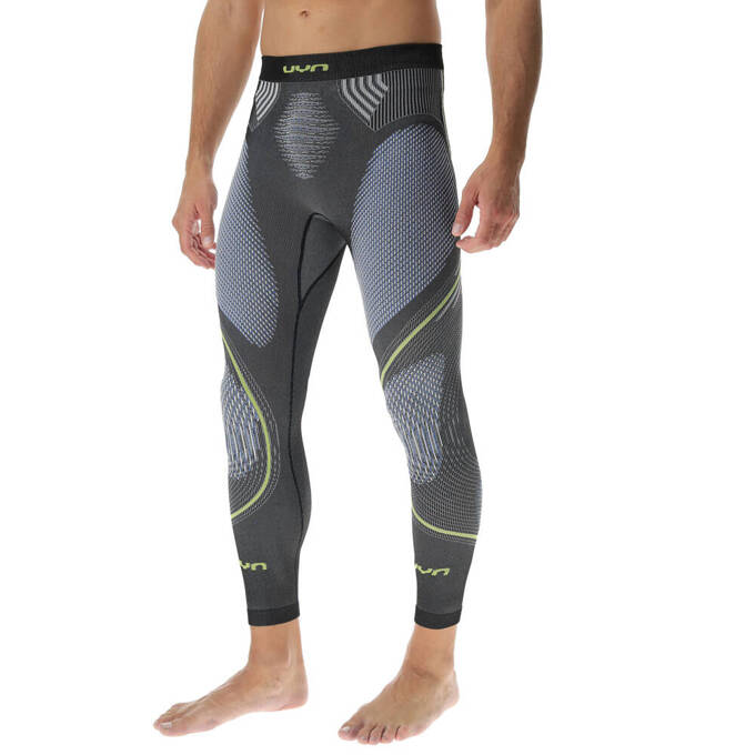 Thermal underwear UYN Man Evolutyon UW Pant Long Melange Anthracite Melange/Blue/Yellow Shiny - 2023/24