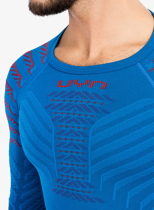 Thermal underwear UYN Man Resilyon Uw Shirt Lg Sl.turtle Neck Blue/Red - 2024/25