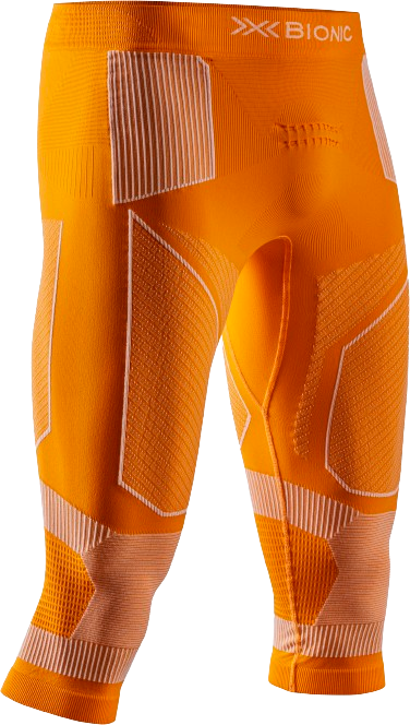 Thermal underwear X-Bionic Energy Accumulator Light Pants 3/4 Men Blazing Orange/Arctic White - 2024/25