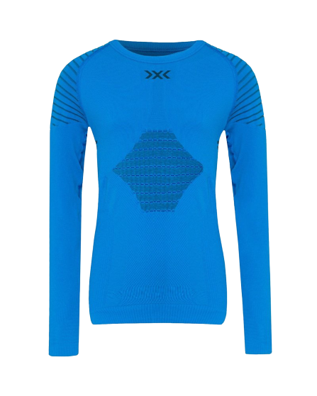 Thermal underwear X-Bionic Invent 4.0 Shirt LG SL Junior Teal Blue/Anthracite - 2023/24
