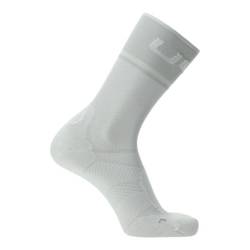 Cycling Socks UYN Woman Cycling One Light White/Silver- 2023