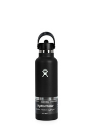 HYDRO FLASK 21 OZ Standard Flex Straw Cap Black