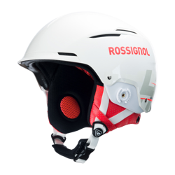 Helmet Rossignol Hero Slalom Impacts White + Chinguard - 2024/25