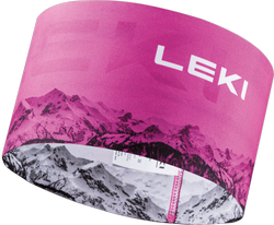 LEKI XC Headband neonpink-white - 2023