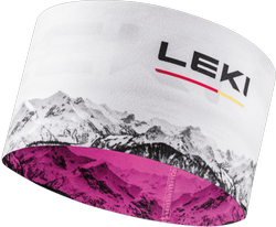 LEKI XC Headband neonpink-white - 2023