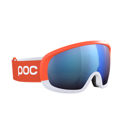 Ski goggles POC Fovea Race Zink Orange/Hydrogen White/Partly Sunny Blue - 2023/24