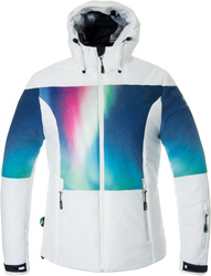 Ski jacket ENERGIAPURA Flaine Life Jacket Lady White/Aurora Multicolor - 2023/24