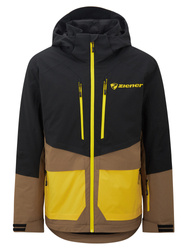 Ski jacket Ziener Trivor Man Padded Black Mustard - 2024/25