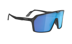 Sunglasses Rudy Project SPINSHIELD BLACK MATTE - Multilaser Blue