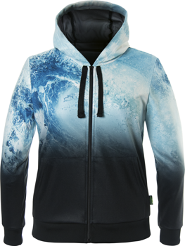 Bluse ENERGIAPURA Sweatshirt Full Zip With Hood Kalmar Life Wave - 2022/23