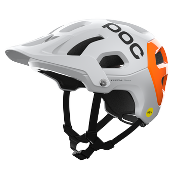 Fahrradhelm POC Tectal Race MIPS NFC Hydrogen White/Fluorescent Orange AVIP