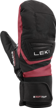 Handschuhe LEKI Griffin 3D Mitt Junior Black/Rose - 2024/25