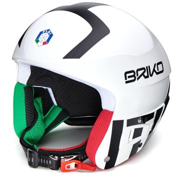 Helm BRIKO Vulcano FIS 6.8 Jr - FISI Shiny White Black - 2021/22