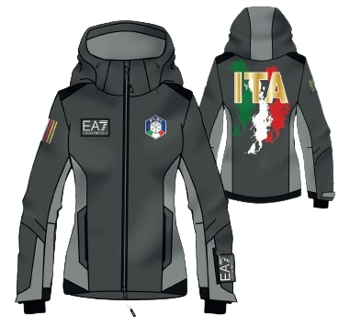 Jacke Emporio Armani  Fisi Ski Puffy Jacket Dark Grey - 2024/25