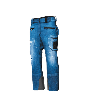 Ski Pants ENERGIAPURA Grong Jeans Stonewashed Blue - 2023/24