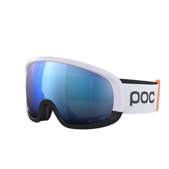 Skibrille POC Fovea Mid Race Hydrogen White/Uranium Black/Partly Sunny Blue - 2023/24