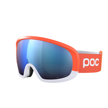 Skibrille POC Fovea Race Zink Orange/Hydrogen White/Partly Sunny Blue - 2023/24