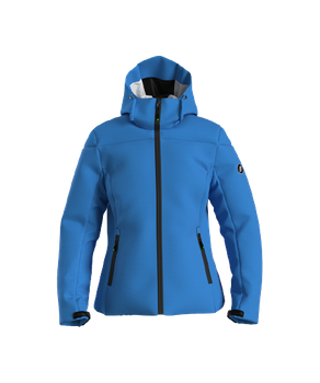 Skijacke ENERGIAPURA Jacket With Hood Flond Lady Unicolor Turquoise - 2023/24