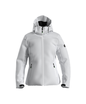 Skijacke ENERGIAPURA Jacket With Hood Flond Lady Unicolor White - 2023/24