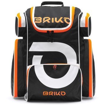 Skischuhtasche BRIKO Backpack Ercole Black/White/Orange XL - 2021/22