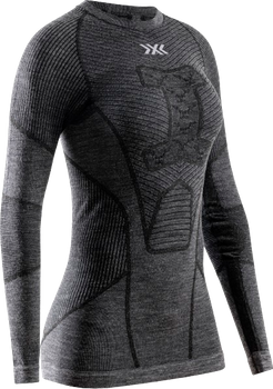 Thermounterwäsche X-bionic Symbio Merino Shirt LS WMN Rhino Grey - 2024/25