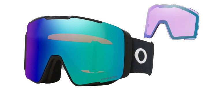 Brille Oakley Line Miner Pro L Matte Black Prizm Argon + ersatzlinse Prizm Iced - 2024/25