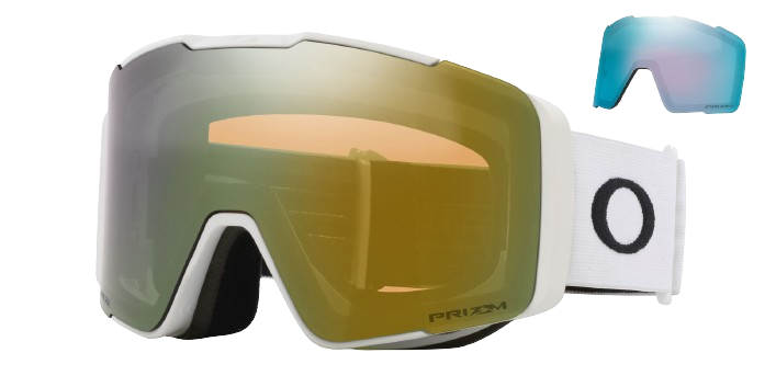 Brille Oakley Line Miner Pro L Matte White Prizm Sage Gold + ersatzlinse Prizm Sapphi - 2024/25