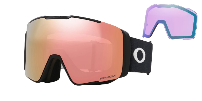 Brille Oakley Line Miner Pro M Matte Black Prizm Rose Gold + ersatzlinse Prizm Iced - 2024/25