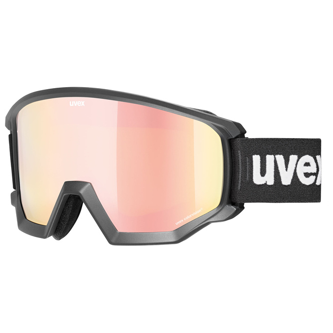 Brille UVEX Athletic CV Mirror Rose S2 Black Mat - 2022/23
