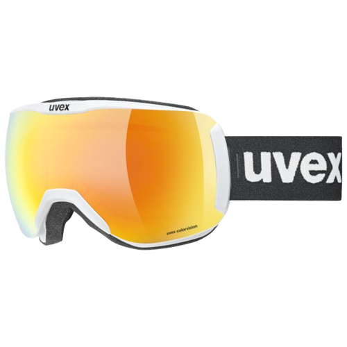 Brille Uvex Downhill 2100 CV White Matt SL Orange-Green - 2023/24