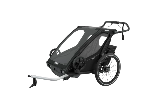 Fahrradanhänger Thule Chariot Sport 2-seat Multisport Bike Trailer Midnight Black - 2024