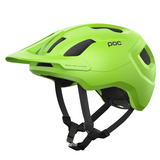 Fahrradhelm POC Axion Fluorescent Yellow/Green Matt - 2023