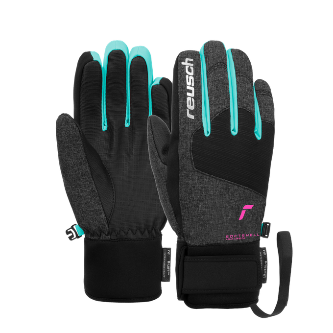 Handschuhe Reusch Simon R-TEX XT Junior Black Melange/Bachelor Button/Knockout Pink - 2024/25