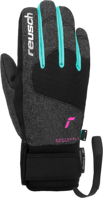 Handschuhe Reusch Simon R-TEX XT Junior Black Melange/Bachelor Button/Knockout Pink - 2024/25