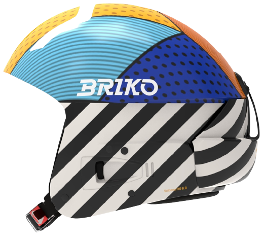 Helm Briko Vulcano FIS 6.8 Graphik Shiny/Black White - 2023/24