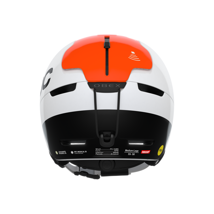 Helm POC Obex Bc Mips Hydrogen White/Fluorescent Orange Avip - 2023/24