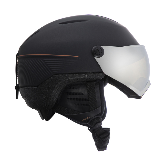 Helm Rossignol Fit Visor Impacts Photochr Black - 2024/25