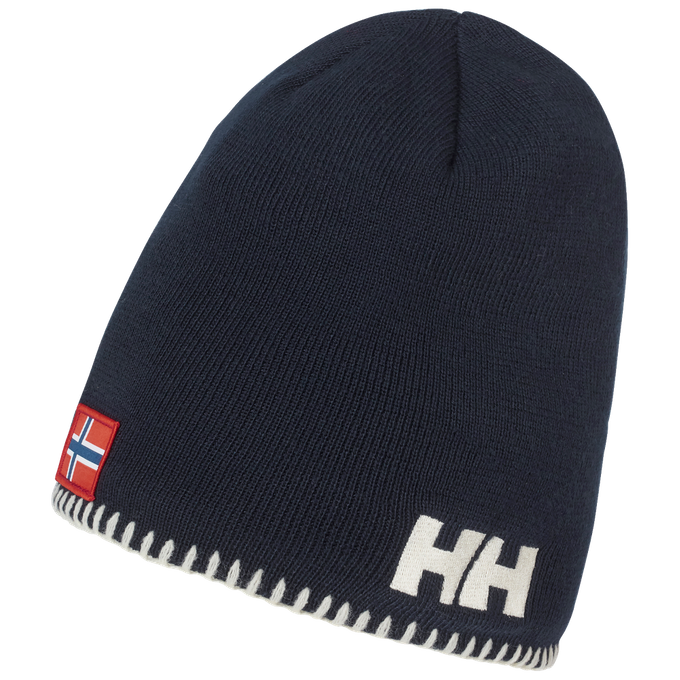 Kappe Helly Hansen Mountain Beanie Fleece Lined Navy NSF - 2024/25