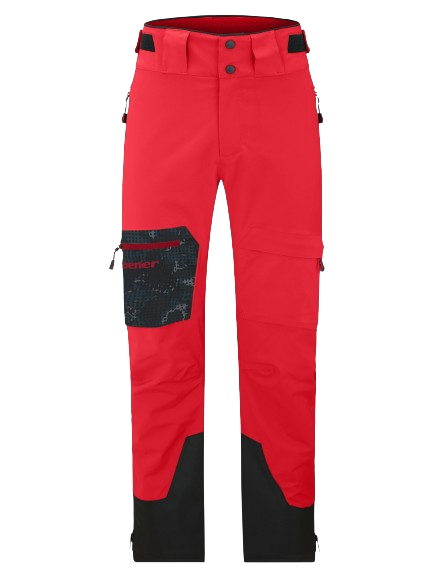 Ski Hosen Ziener Tewes Full-Zip Junior Teamwear Red Black Foggy - 2024/25