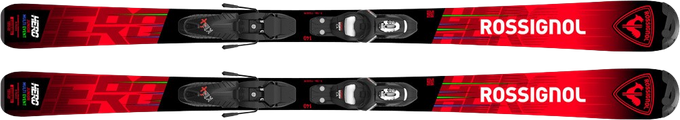 Ski Rossignol Hero JR 100-140 + KID 4 GW B76 Black - 2024/25