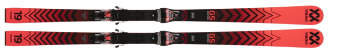 Ski Volkl Racetiger GS R JR + Race 10 Black/Flo/Red - 2022/23