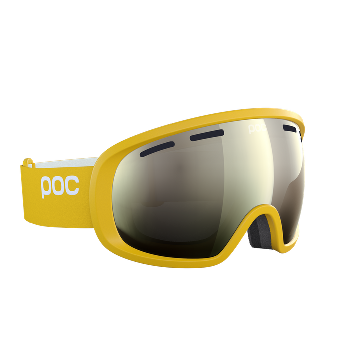 Skibrille POC Fovea Sulphite Yellow/Partly Sunny Ivory - 2023/24