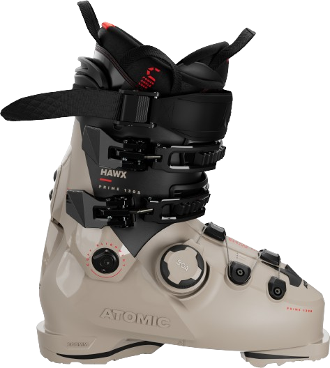 Skischuhe Atomic Hawx Prime 130 S BOA GW Cement/Black/Red - 2024/25