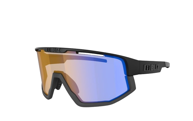 Sonnenbrille BLIZ Fusion Nano Nordic Light Matt Black/Coral Orange Blue